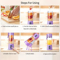 Portable Mini Electric Juicer USB Charging Smoothie Milkshake Maker Automatic Fresh Squeezer Fruit Orange Lemon Kitchen Blender