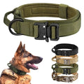 Pet Products Outdoor Tactical Dog Collar Metal Buckle Breathability Nylon Collar Medium and Large Dog Training Neck Collar Dog