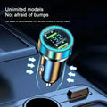 240W Car Charger Fast Charging 2 USB Ports Adapter for Iphone Samsung Xiaomi Quick Charging Chargers with Digital Display